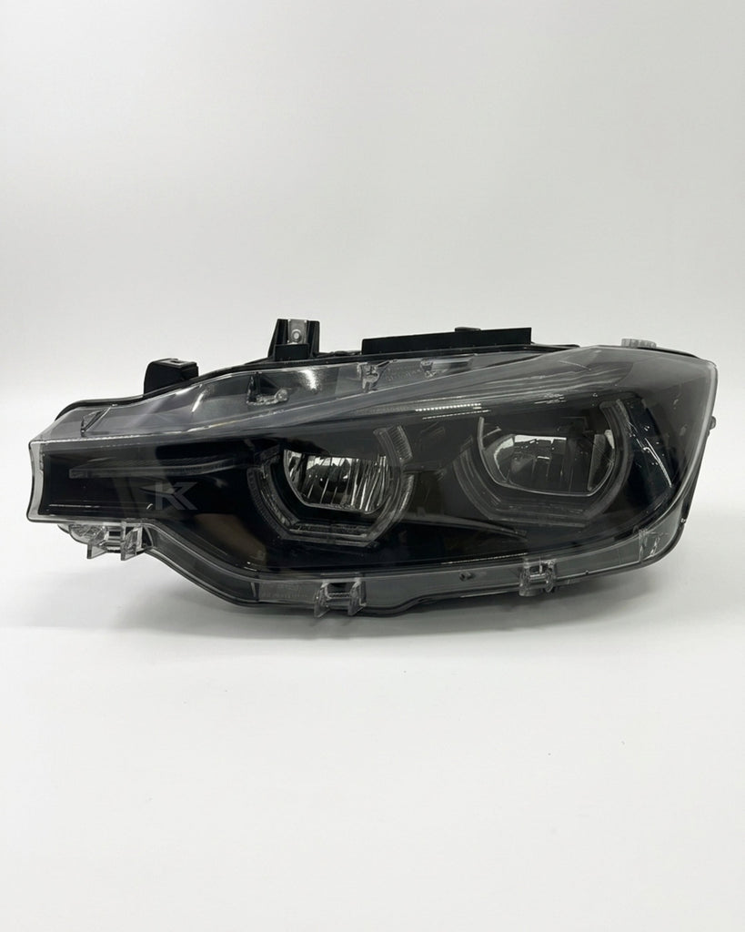 BMW 3 Series F30 / F31 / F35 V3 Smoked Triple-Color LED Headlight Assembly (White / Yellow / Red DRL) 2012 - 2018 (Replaces 63117314531)
