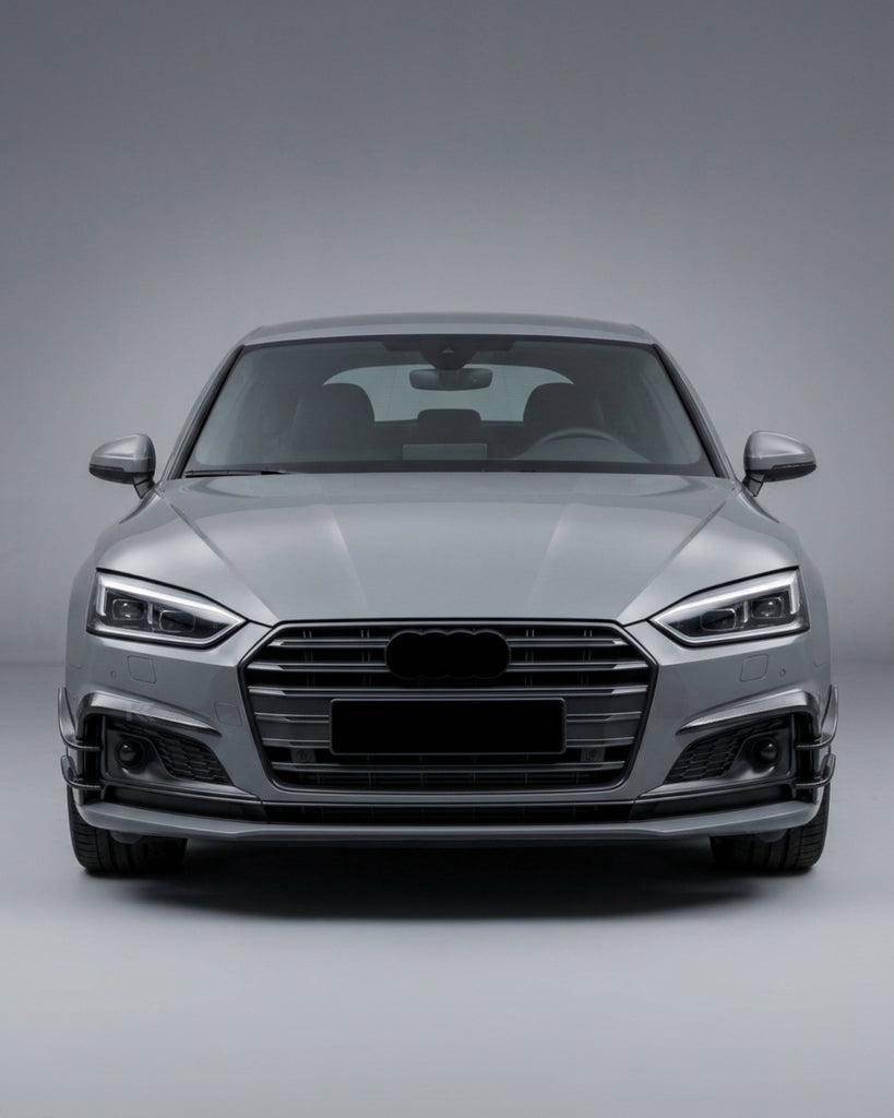 2017–2019 Audi A5 S-Line / S5 B9 Front Bumper Canard Fins – Carbon Fiber