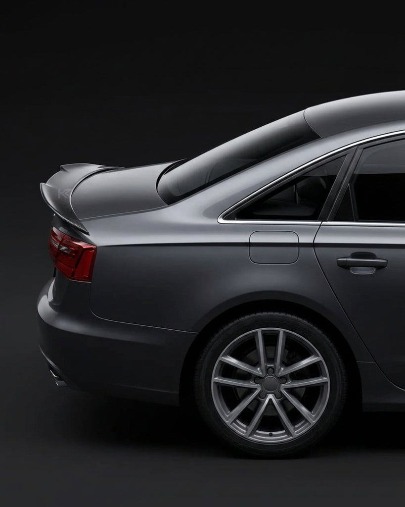 2012–2018 Audi A6 / S6 C7 4G Sedan Ducktail Style Rear Trunk Spoiler – Carbon Fiber