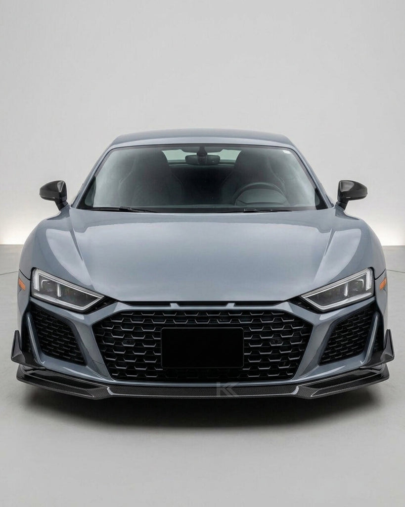 2019–2023 Audi R8 V10 Coupe Front Bumper Lip Splitter – Prepreg Dry Carbon Fiber