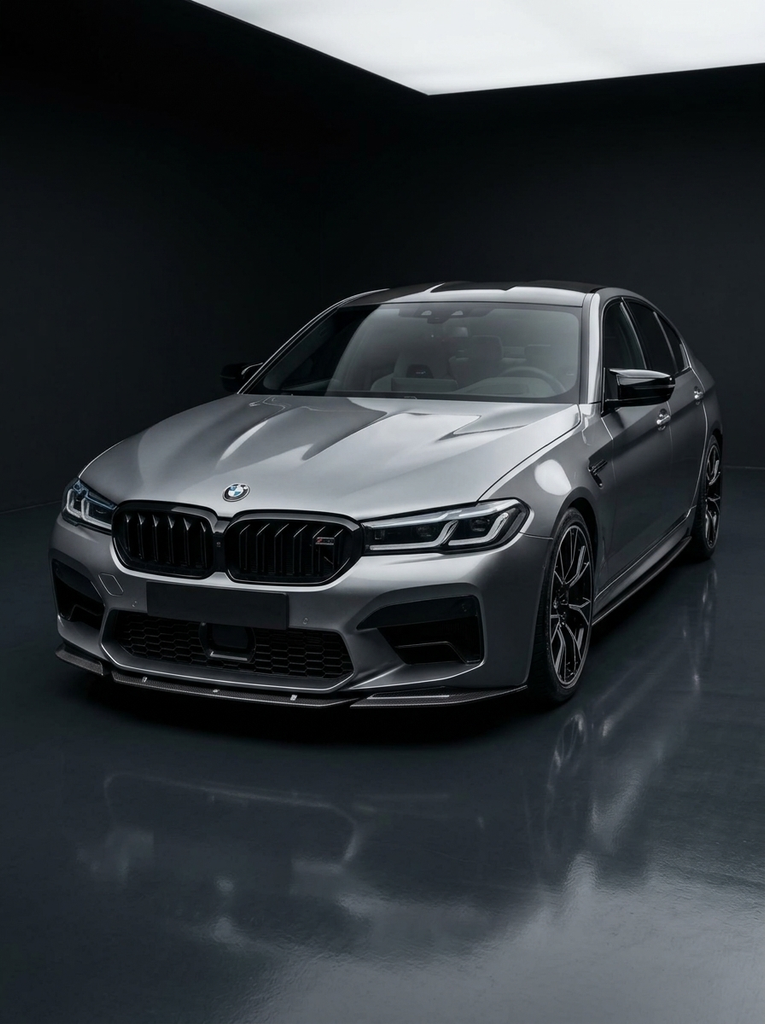 BMW 5 Series F90 M5 LCI ST Style Carbon Fiber Front Lip (2020+)