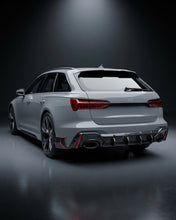 Load image into Gallery viewer, 2019–2021 Audi RS6 / A6 C8 Avant Wagon Rear Bumper Diffuser – Dry Carbon Fiber