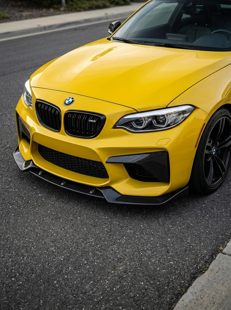BMW 2 Series F87 M2/M2C K2 Carbon Fiber Front Lip (2016 - 2019)
