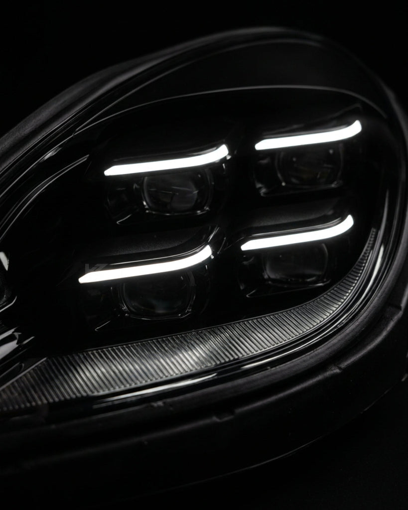 Porsche Macan 95B / 95B.1 LED Headlight Assembly with Daytime Running Lights 2014 - 2020 (Upgrade to 95B.3 Style / Replaces 96463190703)