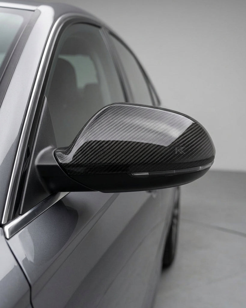 2011–2018 Audi A6 / S6 C7 4G Wing Mirror Cap Housings – Carbon Fiber