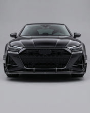 Load image into Gallery viewer, 2020–2021 Audi RS7 C8 Sportback Front Bumper Diffuser Lip Set – Pre-Preg Dry Carbon Fiber