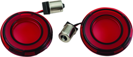 Kuryakyn Tracer L.E.D. Front Turn Signal Insert Red Light Red Lens 1156