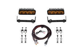 Diode Dynamics 2014-2024 Toyota 4Runner SS6 Sport LED Kit Yellow Fog 3000K