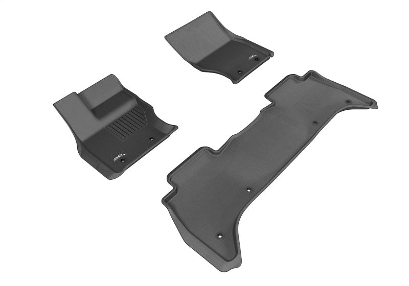 3D MAXpider 2013-2020 Land Rover Range Rover Kagu 1st & 2nd Row Floormats - Black