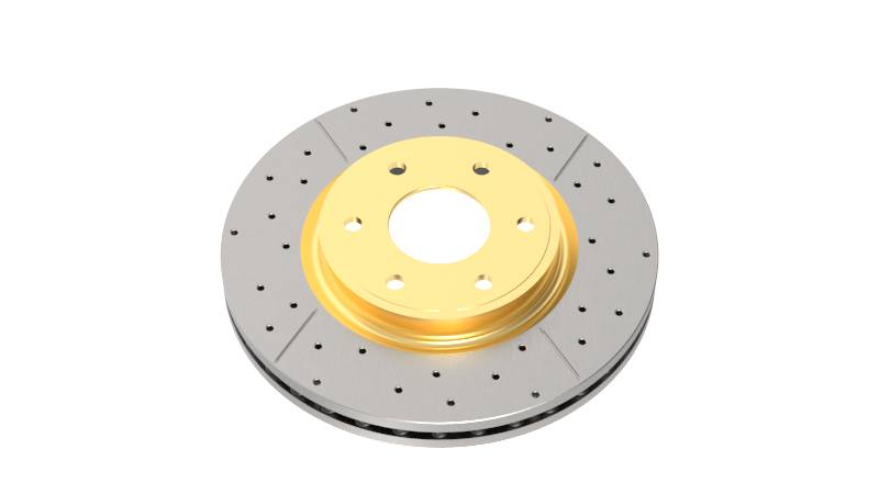 DBA 05-20 Toyota Tacoma (w/6 Lug Wheel & 4 Piston Clpr) Front Drilled & Slotted Street Series Rotor