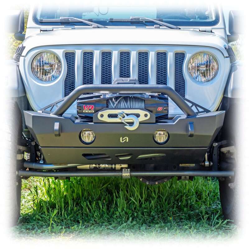 Turn Offroad 07-25 Jeep JK/JL/JT Front Bumper w/ Bolt-On Bull Bar & Skid Plate