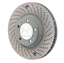 Load image into Gallery viewer, SHW 07-13 Porsche 911 Turbo w/o Ceramic Brakes Right Front Drill-Dimp MB Brake Rotor (99735140601)