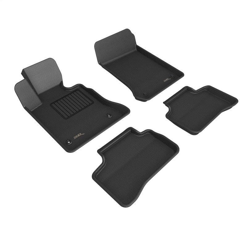 3D MAXpider 20092012 Mercedes-Benz GLK-Class X204 Kagu 1st & 2nd Row Floormats - Black
