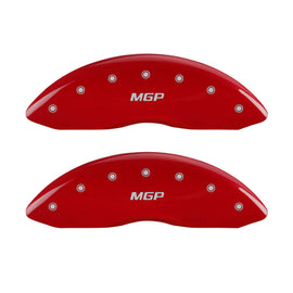 MGP 4 Caliper Covers Engraved Front & Rear MGP Red Finish Silver Characters 2015 BMW I8
