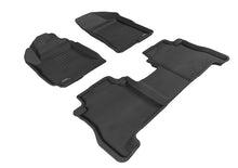 Load image into Gallery viewer, 3D MAXpider 2010-2012 Hyundai Santa Fe Kagu 1st &amp; 2nd Row Floormats - Black