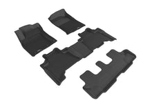 Load image into Gallery viewer, 3D MAXpider 2014-2020 Lexus GX Kagu 1st &amp; 2nd &amp; 3rd Row Floormats - Black