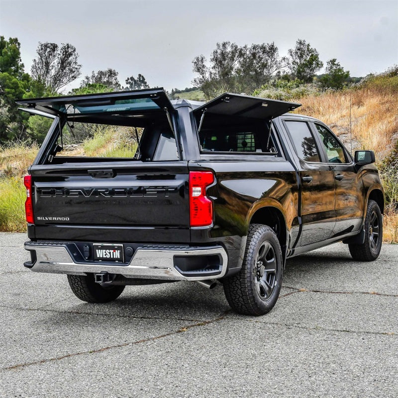 Westin 19-24 Chevy Silverado CC 1500 5.8ft Bed Alum Bed Topper Black - BOX 1 & BOX 2 (COMPLETE KIT)