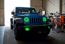 Load image into Gallery viewer, Oracle 07-17 Jeep Wrangler Surface Mount LED Headlight Halo Kit - Green