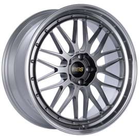 BBS LM 19x9.5 5x112 ET32 Diamond Black Center Diamond Cut Lip Wheel - 82mm PFS Required