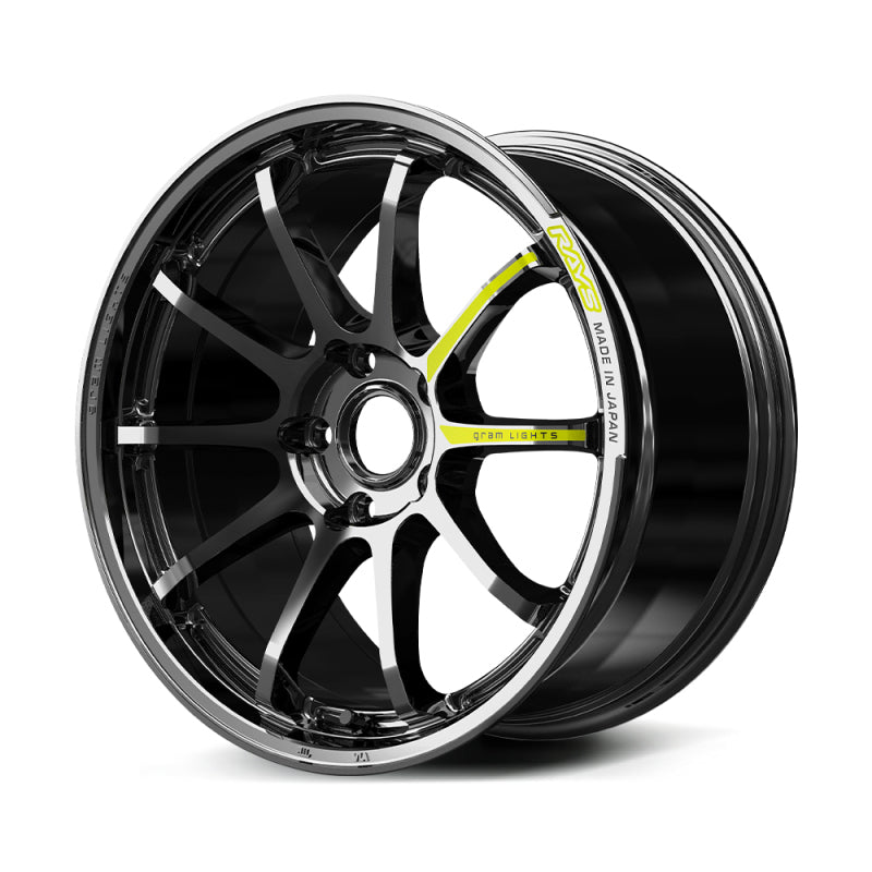 Gram Lights 57NR Limited Edition 18X9.5 +45 5-120 Rays Black Metal Coat (RB)
