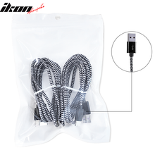 Load image into Gallery viewer, Type C USB Charge Cable Fast Charging Data Sync Cable Nylon 6Ft 2Pcs