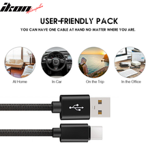 Load image into Gallery viewer, Type C USB Charge Cable Fast Charging Data Sync Cable 3Ft 6Ft 10Ft