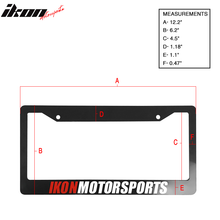 Load image into Gallery viewer, 2PC License Plate Frame Cover Tag Holder Bracket  &amp; Screw Cap