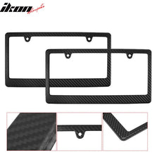 Load image into Gallery viewer, Universal 2PCS License Plate Frame Holder Bracket PP Carbon Texture