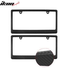 Load image into Gallery viewer, Universal 2PCS License Plate Frame Holder Bracket PP Carbon Texture