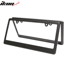 Load image into Gallery viewer, Universal 2PCS License Plate Frame Holder Bracket PP Carbon Texture