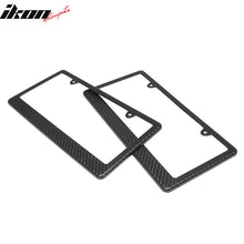 Load image into Gallery viewer, Universal 2PCS License Plate Frame Holder Bracket PP Carbon Texture