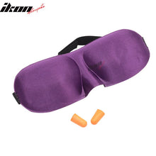 Load image into Gallery viewer, 1X Purple Travel Sleeping Aid Eye Mask Cover Nap Rest Blindfold Shade