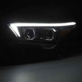 AlphaRex 23-24 Toyota Tacoma LUXX-Series LED Proj Headlights Blk w/Actv Light & Seq. Sig + DRL