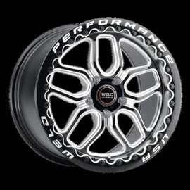 Weld Laguna Drag Beadlock 15x10 5x114.3 ET50 BS 7.50 Gloss Black MIL DIA 78.1
