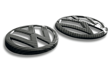 Load image into Gallery viewer, VW Golf 7 - Base, GTI, R - Carbon Fiber Look Emblem Set (2012-2017)
