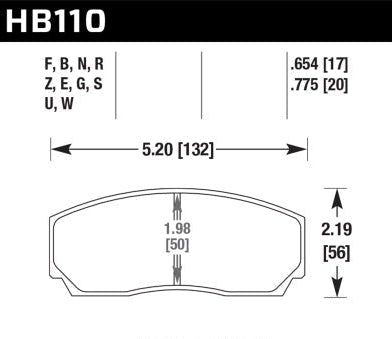 HAWK Performance HPS 5.0 High Performance Street Brake Pads - Fits Front YSCPF4a & YSCPF6a / Rear YSCPR6b Calipers