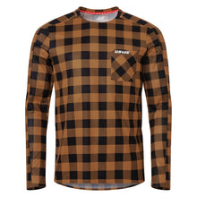 Load image into Gallery viewer, USWE Flannel Long Sleeve Lightweight Off-Road Jersey Bronze - XS