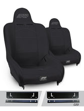 Load image into Gallery viewer, PRP Premier High Back Suspension Seats Kit for 97-02 Jeep Wrangler TJ (Pair) - Black