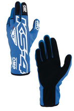 Load image into Gallery viewer, OMP KS-4 KART GLOVES BLUE / WHITE SZ 4 (KIDS)