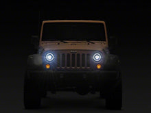 Load image into Gallery viewer, Raxiom 07-18 Jeep Wrangler JK 7-Inch V2 Dragon Eye LED Headlights- Black Housing- Clear Lens