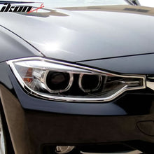 Load image into Gallery viewer, 2012-2013 BMW F30 3-Series Sedan Headlight Bezels Cover Chrome ABS