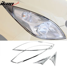 Load image into Gallery viewer, 2013-2015 Chevrolet Spark Front Headlight Bezels Cover Trim Chrome ABS