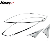 Load image into Gallery viewer, 2013-2015 Chevrolet Spark Front Headlight Bezels Cover Trim Chrome ABS