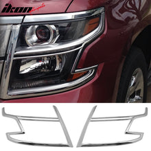 Load image into Gallery viewer, 2015-2020 Chevrolet Suburban Headlight Bezels Cover Trims Chrome ABS