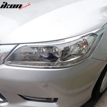 Load image into Gallery viewer, 2013-2014 Honda Accord Sedan Headlight Bezels Cover Trims Chrome ABS