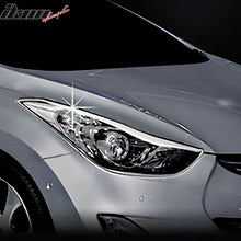 Load image into Gallery viewer, 2011-2016 Hyundai Elantra 4Dr Headlight Bezels Cover Trim Chrome ABS