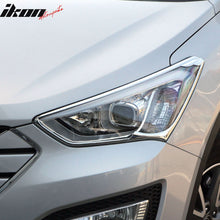 Load image into Gallery viewer, 2013-2015 Hyundai Santa Fe Headlight Bezels Cover Trims Chrome ABS