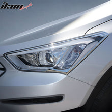 Load image into Gallery viewer, 2013-2015 Hyundai Santa Fe Headlight Bezels Cover Trims Chrome ABS