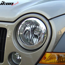 Load image into Gallery viewer, 2002-2007 Jeep Liberty Headlight Bezels Cover Trims Chrome ABS 2PCS