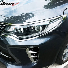 Load image into Gallery viewer, 2016-2017 Kia Optima 2PCS Headlight Bezels Cover Trims Chrome ABS